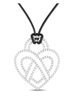 Poiray 18K white gold Heart diamond necklace - Silver