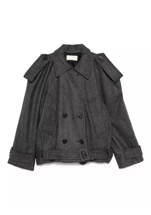 LITKOVSKA double-breasted belted jacket - Grey