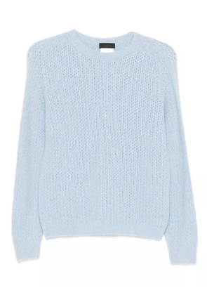 LIU JO crew-neck knit sweater - Blue
