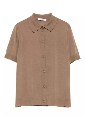 Max Mara button-front short-sleeve shirt - Brown