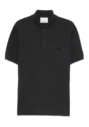 MARANT logo-embroidered polo shirt - Black