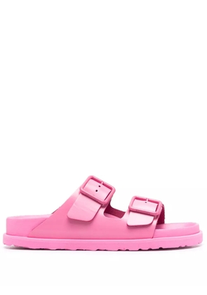 Birkenstock logo-embossed open-toe slides - Pink