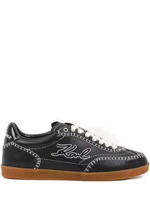 Karl Lagerfeld signature-stitching trainers - Black