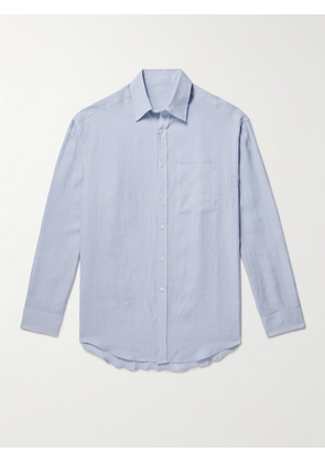 Anderson & Sheppard - Linen Shirt - Men - Blue - XS