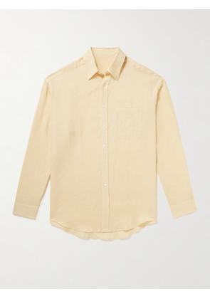 Anderson & Sheppard - Linen Shirt - Men - Yellow - XS