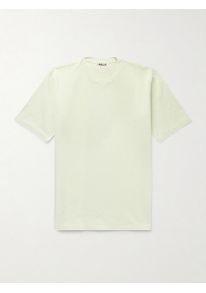 Auralee - Luster Cotton-Jersey T-Shirt - Men - Green - 3