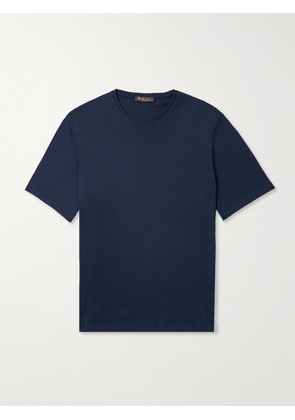 Loro Piana - Tremezzo Sea Island Cotton-Jersey T-Shirt - Men - Blue - S