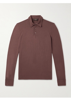 Incotex - Zanone Slim-Fit IceCotton Polo Shirt - Men - Brown - IT 44