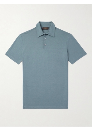 Incotex - Zanone Slim-Fit IceCotton Polo Shirt - Men - Blue - IT 44