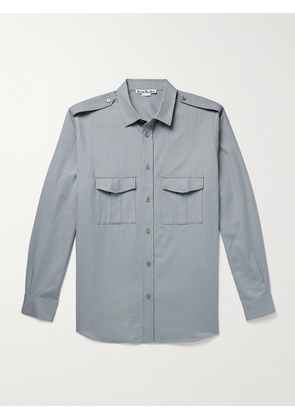 Acne Studios - Sarman Striped Cotton-Twill Shirt - Men - Blue - IT 44