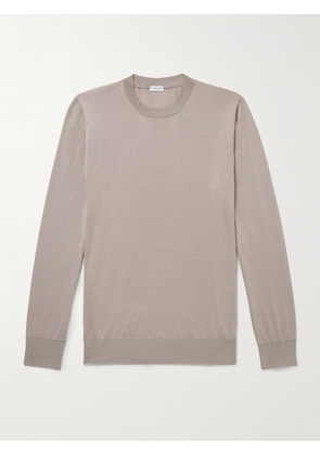 Caruso - Wool, Silk and Cashmere-Blend Sweater - Men - Neutrals - IT 46
