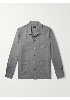 TOM FORD - Silk Shirt - Men - Gray - EU 39