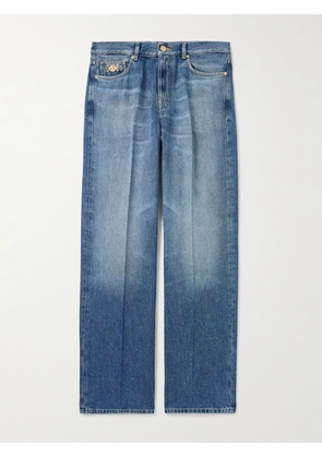 Versace - Straight-Leg Embellished Jeans - Men - Blue - UK/US 29