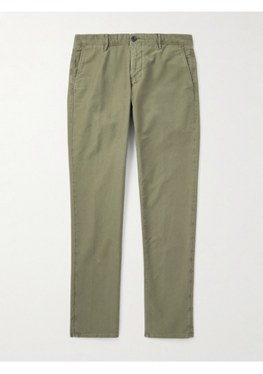 Incotex - Slim-Fit Garment-Dyed Tricochino Trousers - Men - Green - UK/US 30