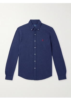 Polo Ralph Lauren - Logo-Embroidered Cotton-Piqué Shirt - Men - Blue - XS