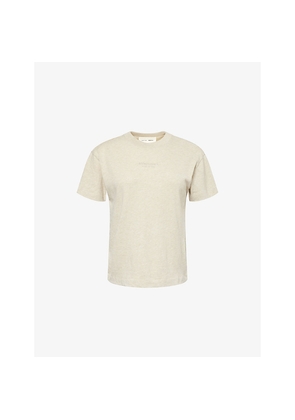 Womens Fear Of God Essentials Embossed-Branding Round-Neck Cotton-Blend T-Shirt