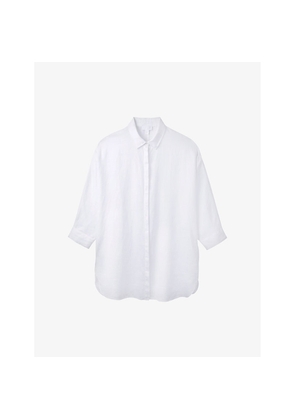 Womens The White Company Relaxed-Fit Long Linen Shirt