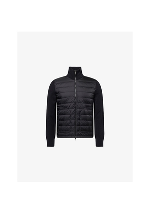 Mens Moncler Hybrid Padded Knitted Cardigan