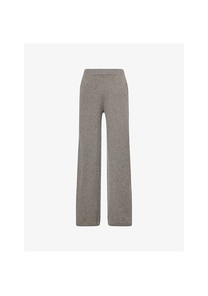 Womens Frenckenberger Relaxed-Fit Straight-Leg Cashmere Trousers