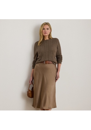 Curve - Satin Charmeuse Midi Skirt