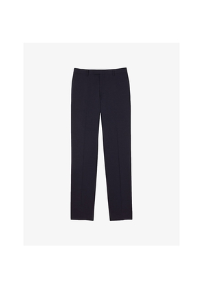 Mens Sandro Slim-Fit Tapered Stretch-Wool Trousers