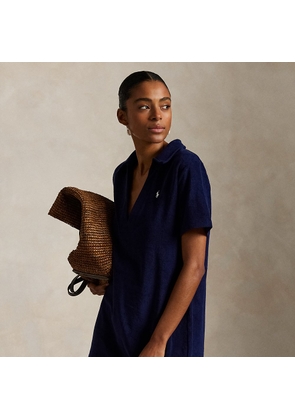 Cotton Terry Polo Dress Cover-Up