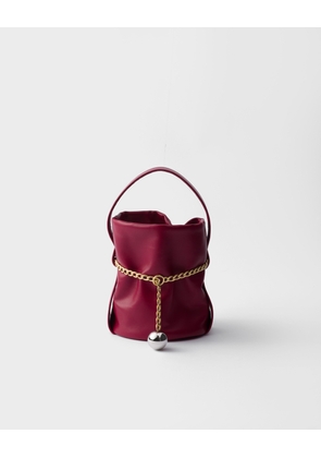 Prada Petit Sac Noir mini nappa leather bucket bag