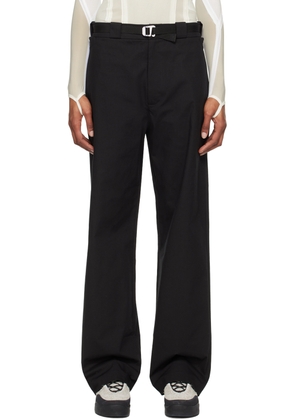 ROA Black Oversized Trousers