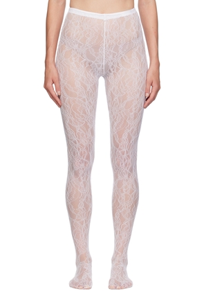 WARDROBE. NYC White Lace Tights