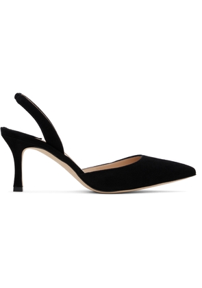 Manolo Blahnik Black Carolyne Heels
