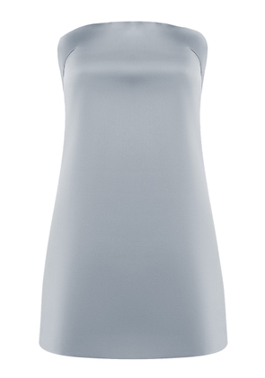 Rasario - Satin Mini Dress - Grey - FR 38 - Moda Operandi