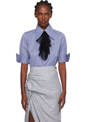 Vivienne Westwood Blue Short Sleeve Violin Shirt