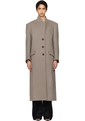 The Attico Gray Long Coat