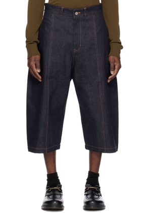 SAGE NATION Blue Welt Denim Shorts