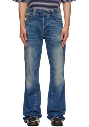 COÛT DE LA LIBERTÉ Blue Jimmy Sioux Twisted Flare Jeans