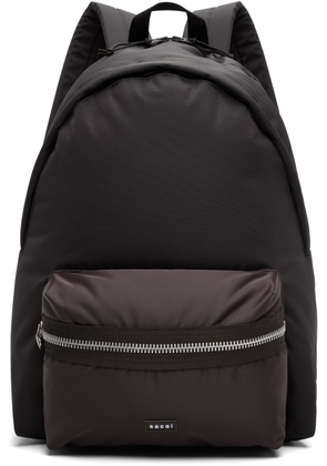 sacai Brown Pocket Backpack