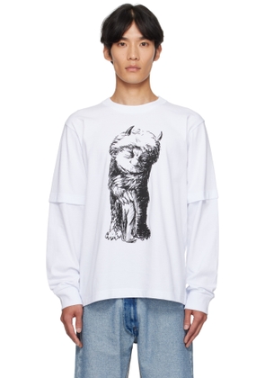 sacai White 'Where The Wild Things Are' Cotton T-shirt