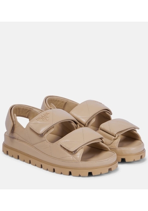 Prada Quilted leather sandals