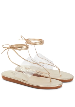 Ancient Greek Sandals Eygenia leather and PVC sandals