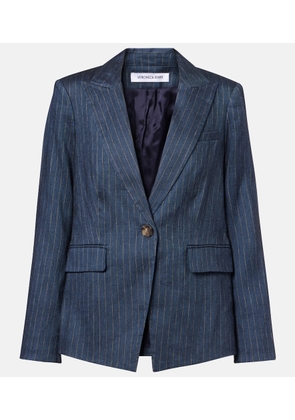 Veronica Beard Obie pinstripe linen-blend blazer