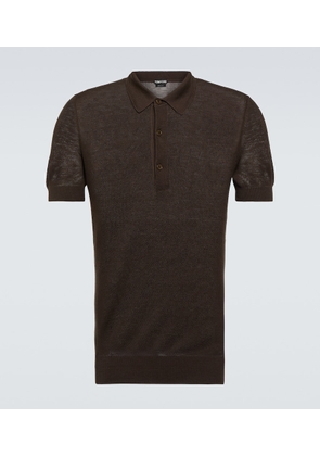 Tom Ford Cotton and silk polo shirt
