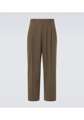 The Row Silas cotton poplin straight pants