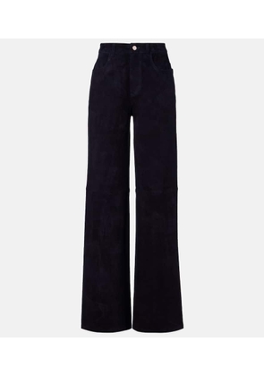 Stouls Mytheo high-rise suede wide-leg pants