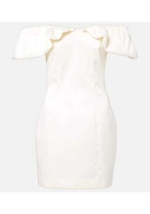 Rotate Draped off-shoulder minidress