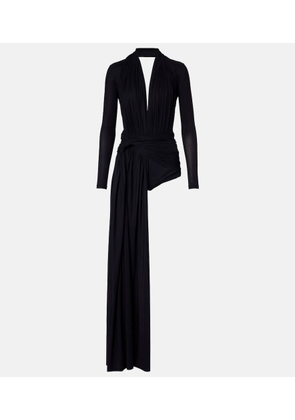Balenciaga Asymmetric draped minidress