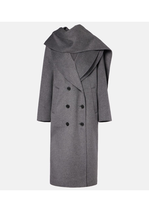 Rohe Scarf-detail wool and cashmere coat