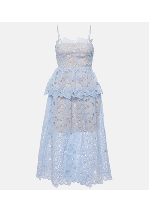 Self-Portrait Organza lace midi dress
