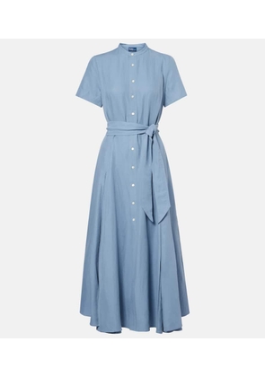 Polo Ralph Lauren Silk, linen, and cotton shirt dress