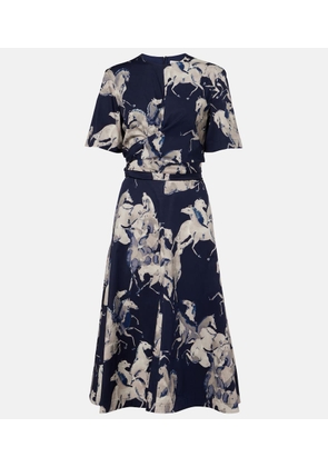 Altuzarra Kirsty printed cotton-blend wrap dress