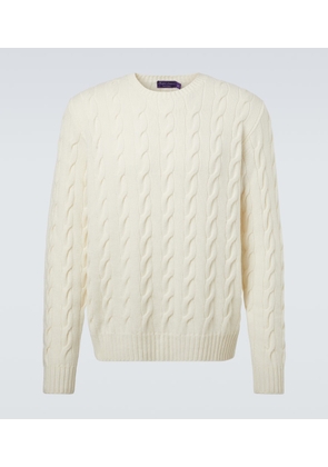 Ralph Lauren Purple Label Cable-knit cashmere sweater
